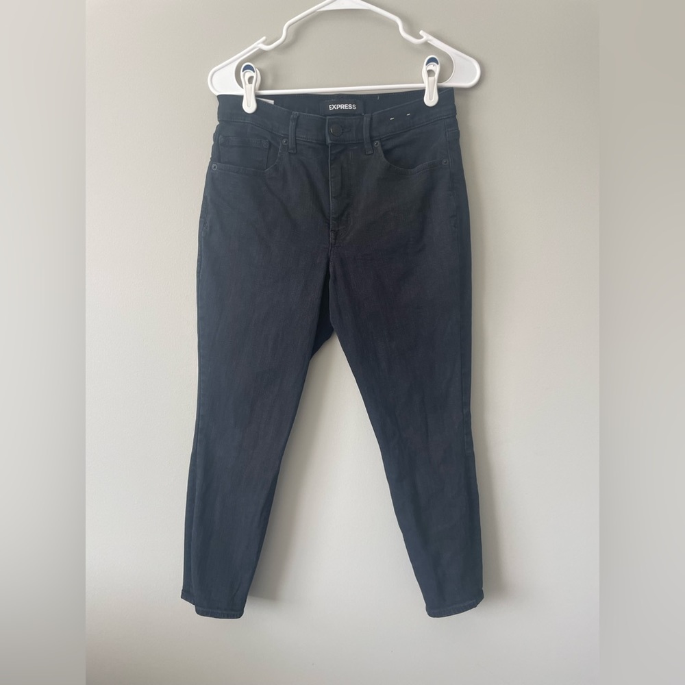 Express Denim Perfect Perfect Curves Ankle Legging High Rise